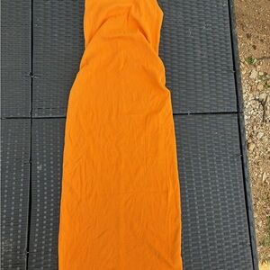 Old Navy Bright Orange Maxi Dress